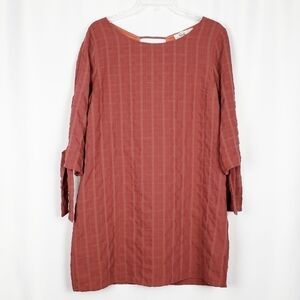 RUCHE striped boxy dress